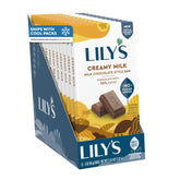 LILY'S Milk Chocolate Style No Sugar Added Sweets Bars, 3 oz, 12 ct | Milk Chocolate Style Bars, No Sugar Added, Stevia Sweetened, Gluten Free and Kosher, Individually Wrapped, 12 ct