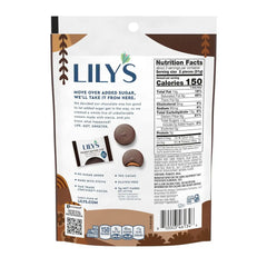 LILY'S Dark Chocolate Style No Sugar Added Peanut Butter Cups, Sweets Bag, 3.2 oz